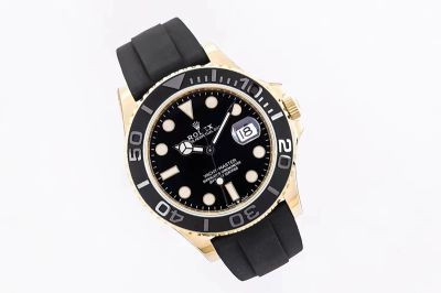 EWS Factory Rolex Yacht-master 42mm 3235 Movement 72h Gold Case Black Watch